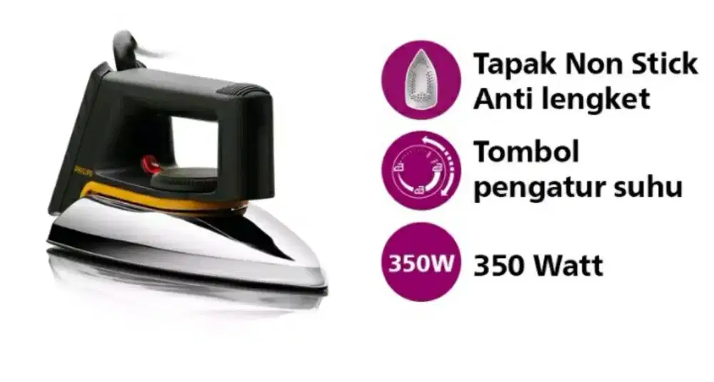 Setrika Philips klasik / clasic HD 1172 HD1172 original