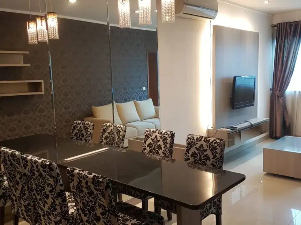 FOR RENT Apartment Sahid Sudirman Residence 2 BR Furnished - Close to Citywalk MRT Busway