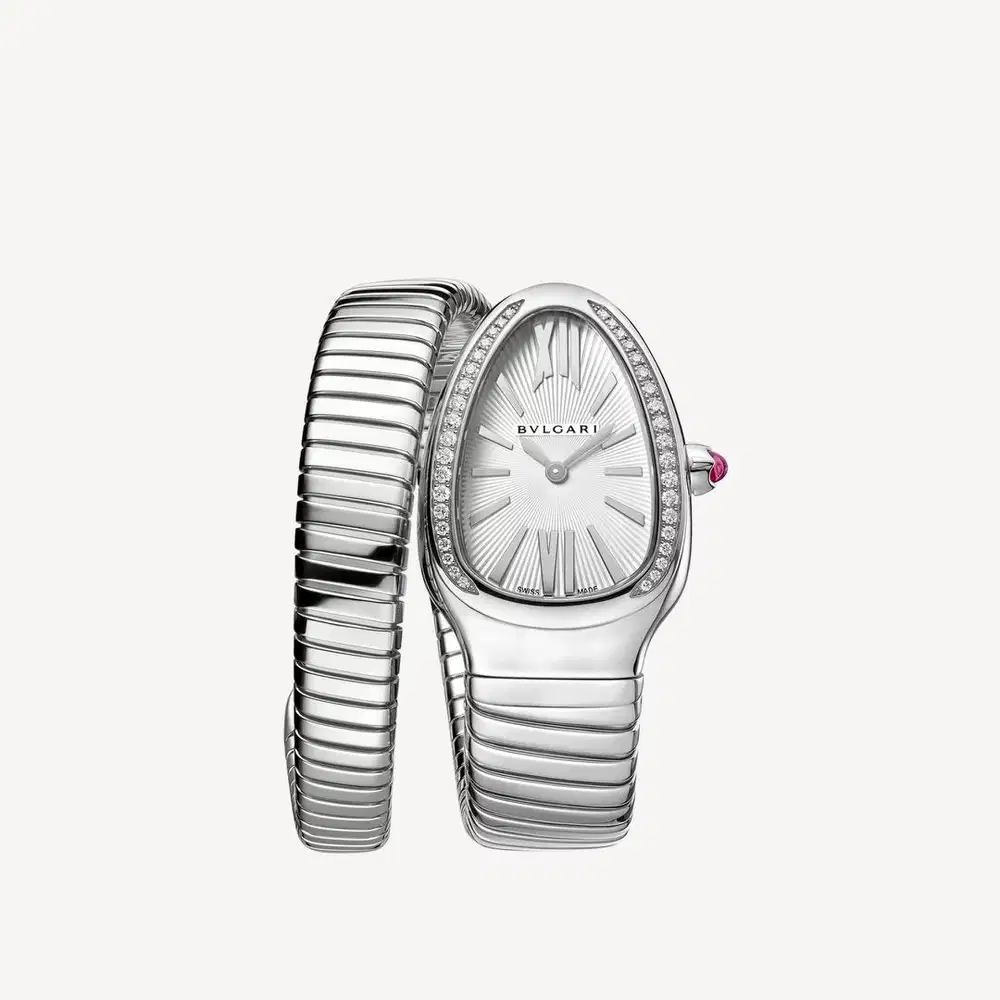 Bvlgari Serpenti Tubogas, Diamonds Bezel ‘1 Curve’ 35 - New in Box