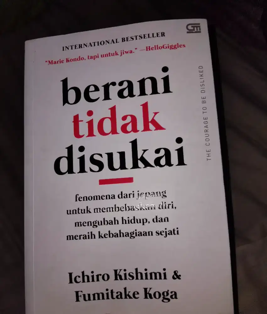 PRELOVED NOVEL BERANI TIDAK DISUKAI - ICHIRO KISHIMI & FUMITAKE KOGA