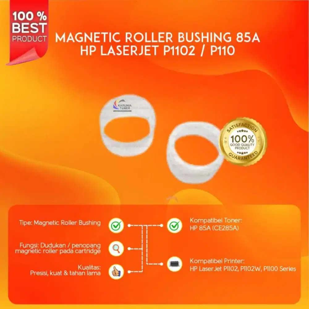 Magnetic Roller Bushing 85A For use in Laserjet P1102/P110 Berkualitas
