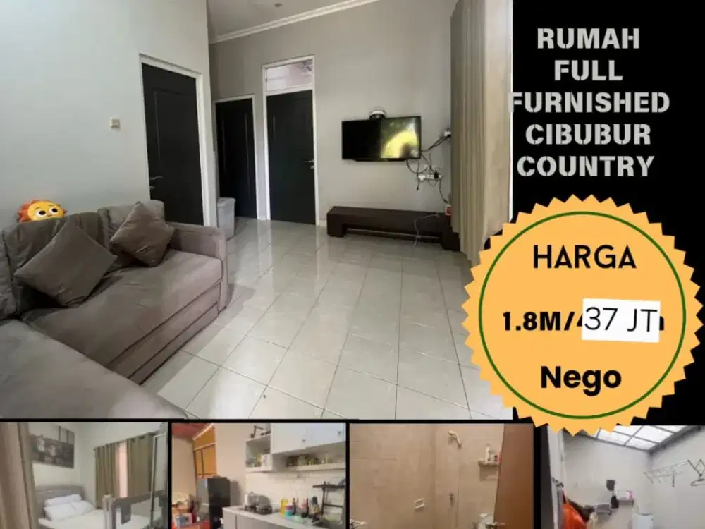 DIJUAL DAN ATAU DISEWAKAN RUMAH DI CIBUBUR COUNTRY