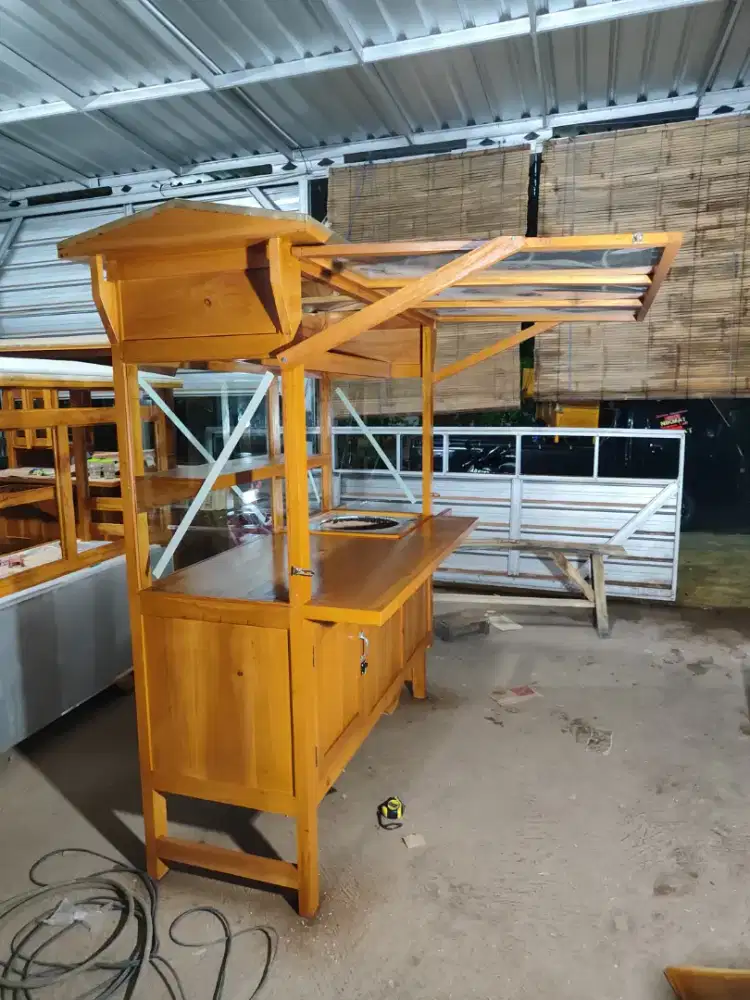 Gerobak Angkringan Bakso Mie Ayam PeceL Bubur Sate Martabak Ronde dlL