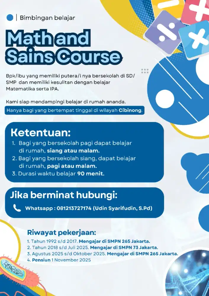 Les Privat Matematika IPA Cibinong