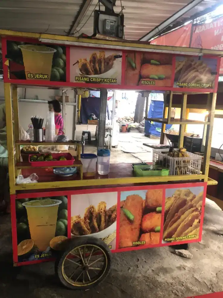 Gerobak gorengan 1 set gerobak barang