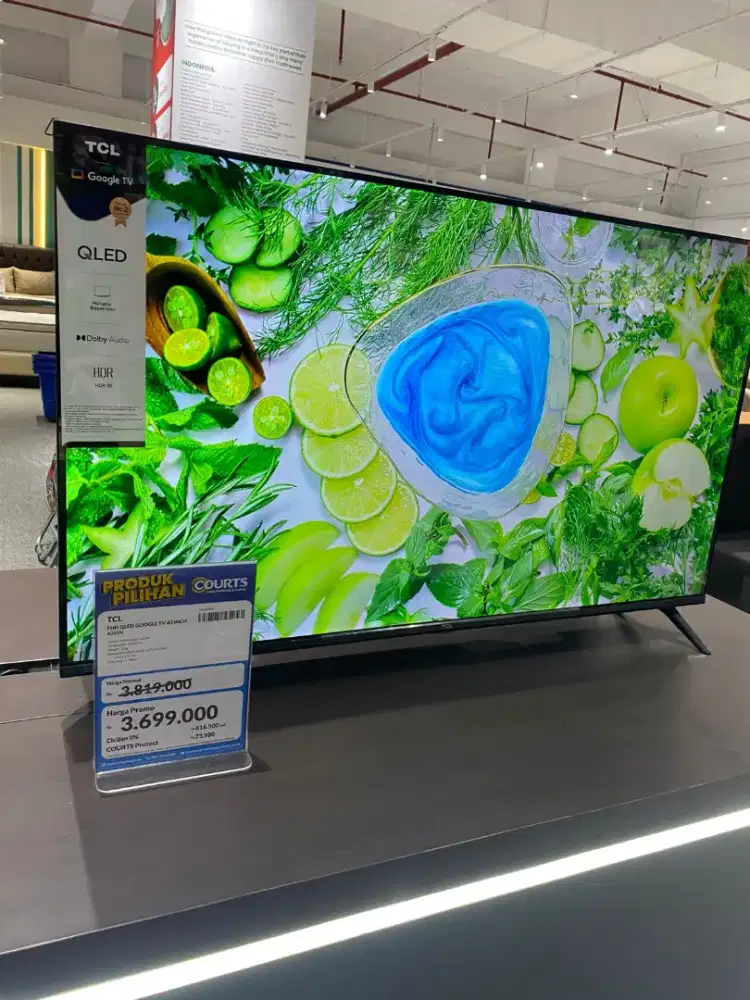 CICILAN TV TCL GOOGLE TV 43 INCH 4355K PROMO SPESIAL 1x CICILAN