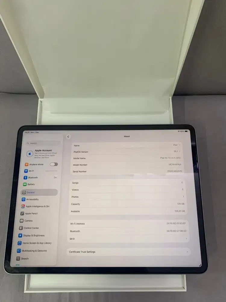 Ipad air m3 128gb ibox ( 13inch)