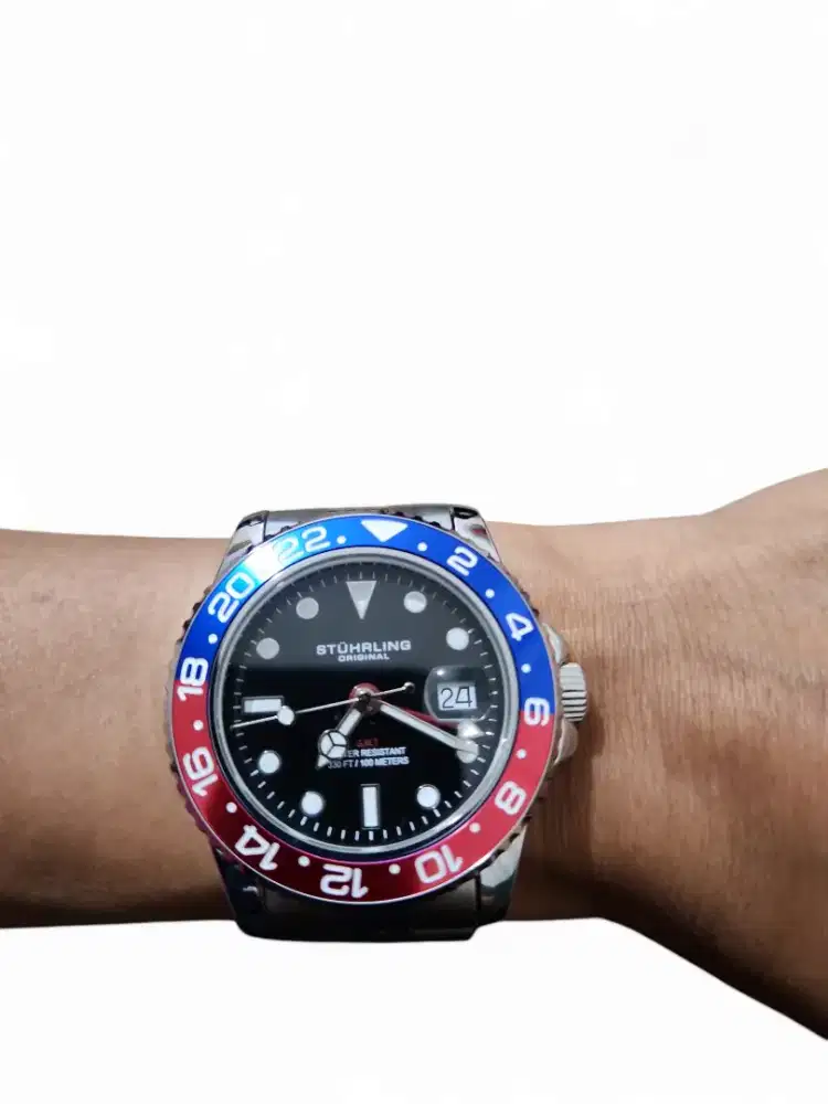 Preloved Jam tangan second pria Stuhrling Quartz Original Bracelet