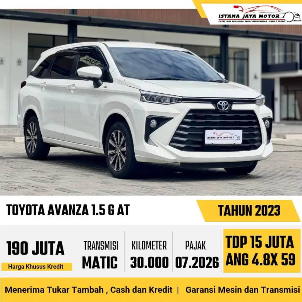 ALL NEW TOYOTA AVANZA 1.5 G AT 2023 PUTIH