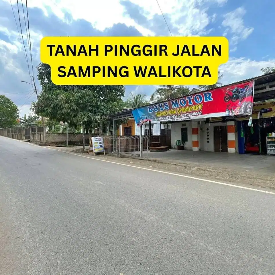jual murah tanah kosong pinggir jalan raya