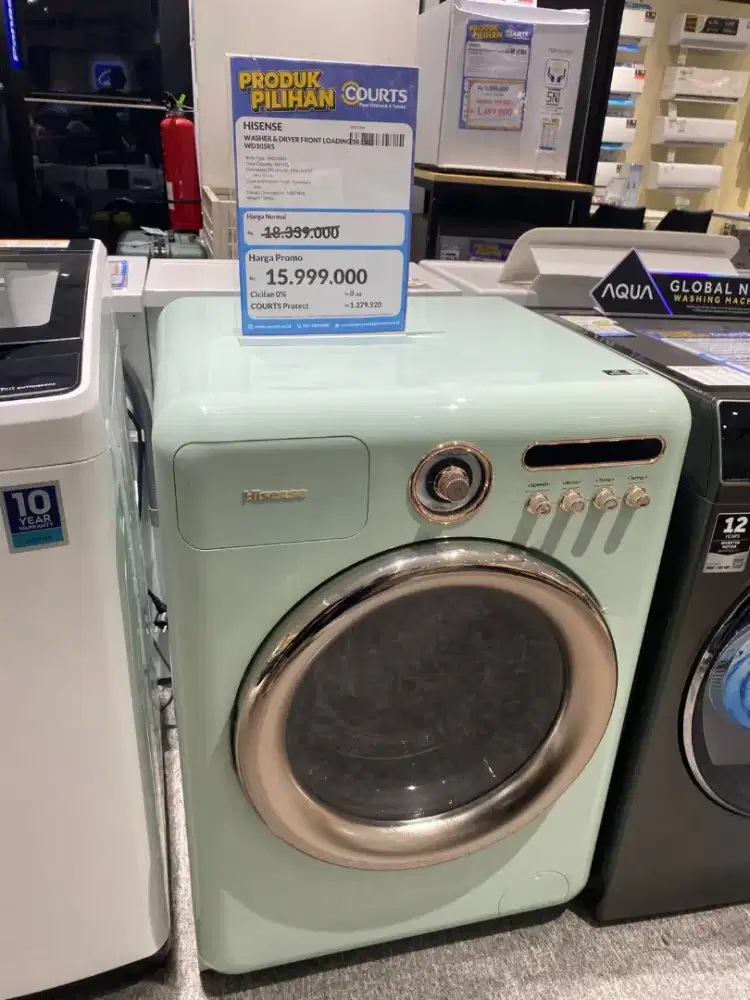 Cicilan Mesin Cuci HISENSE 10,5KG