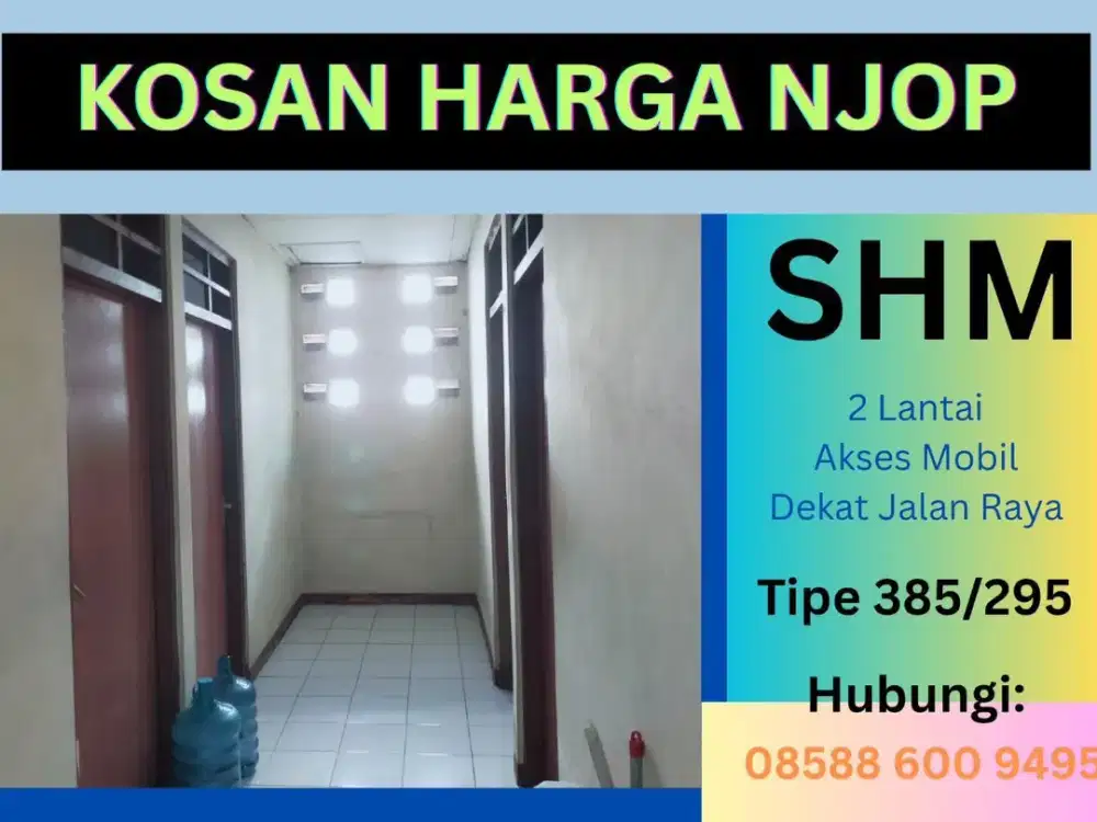 OBRAL, Harga NJOP, TERMURAH, Jual Kosan di Matraman jakarta Timur, SHM, Akses Mobil, Nego