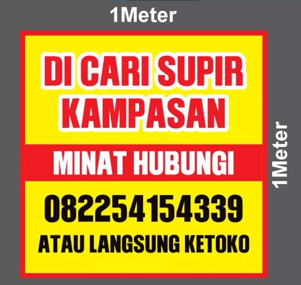 Di cari supir kampsan sembko