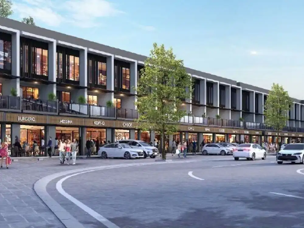 Ruko 3 Lantai Hadap Jalan Hampton Promenade Paramount Serpong