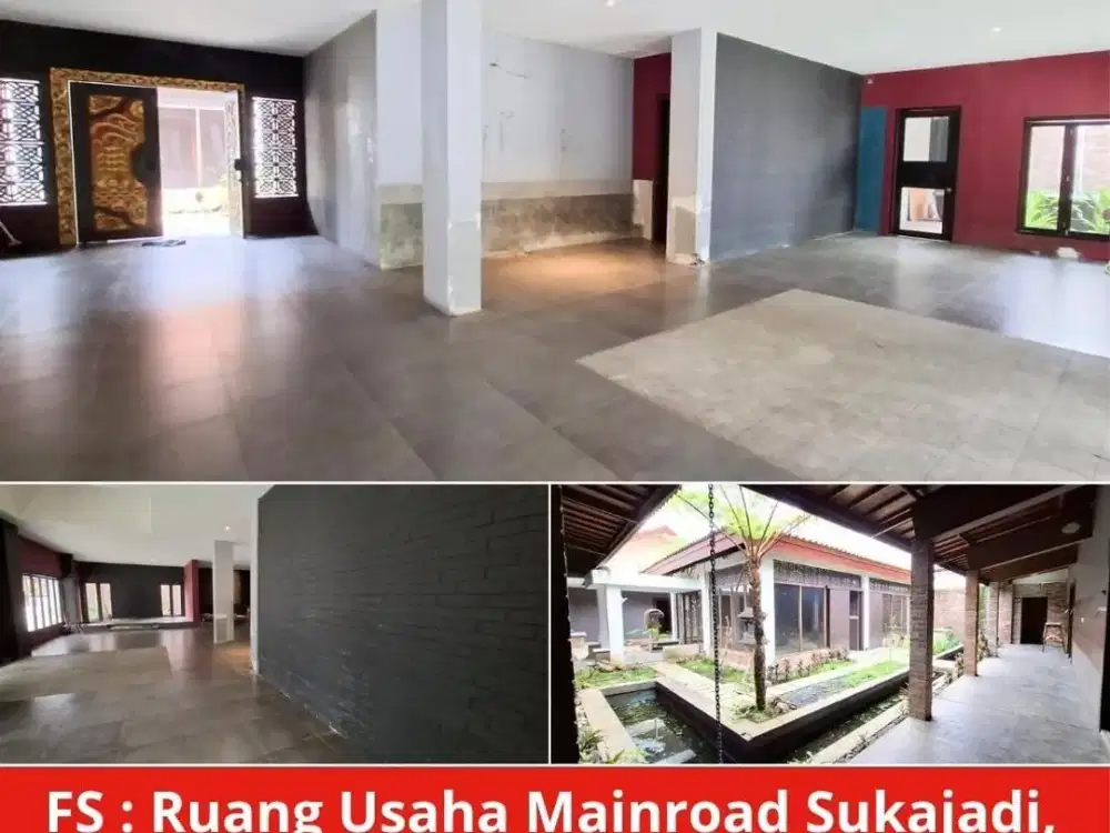 Ruang Usaha Cocok Untuk Restoran,Cafe,Kopi shop,Karoke,rumah makan,kantor,clinic DLL Di Mainroad Sukajadi Kota Bandung