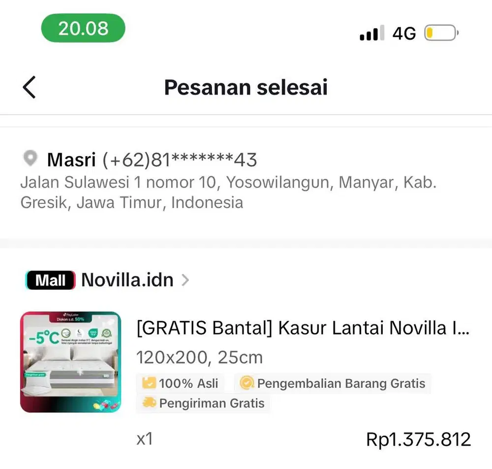 Kasur murah second