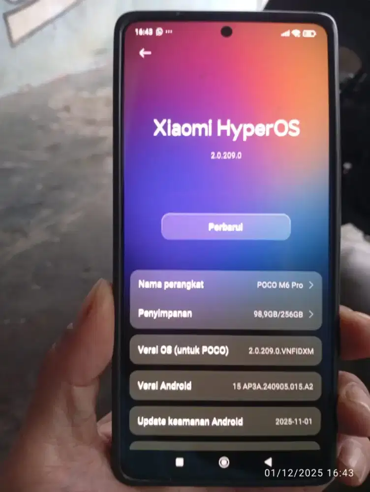 Pocco M6pro pemakaian pribadi lagi BU