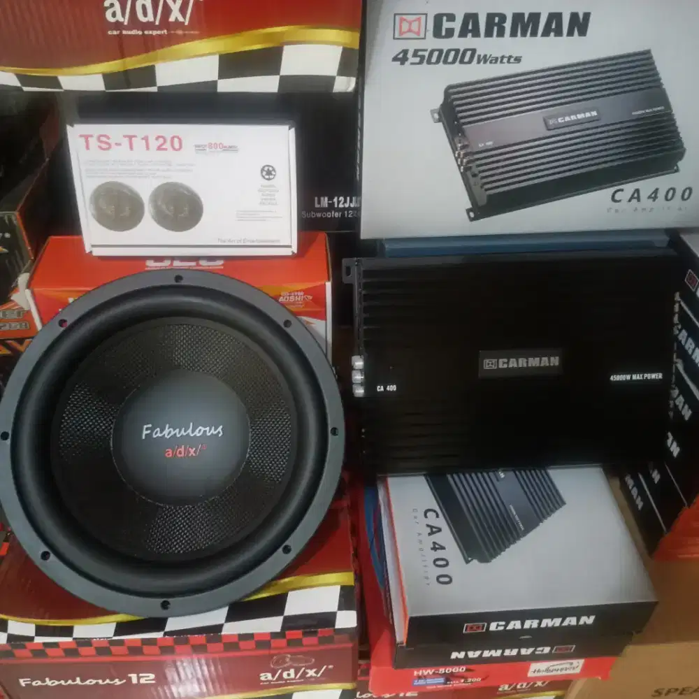 Paket Audio Mobil Harga Murmer Bass Mantap