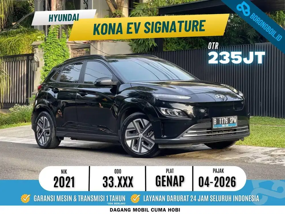 Hyundai Kona EV Signature 2021 hitam
