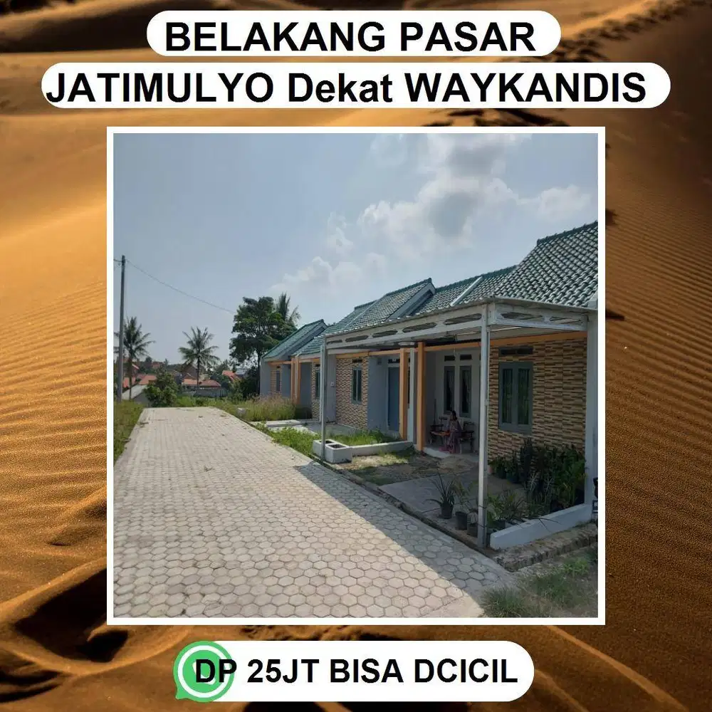 PERUMAHAN BELAKANG SPBU JATIMULYO LOKASI STRATEGIS AKSES JALAN MUDAH
