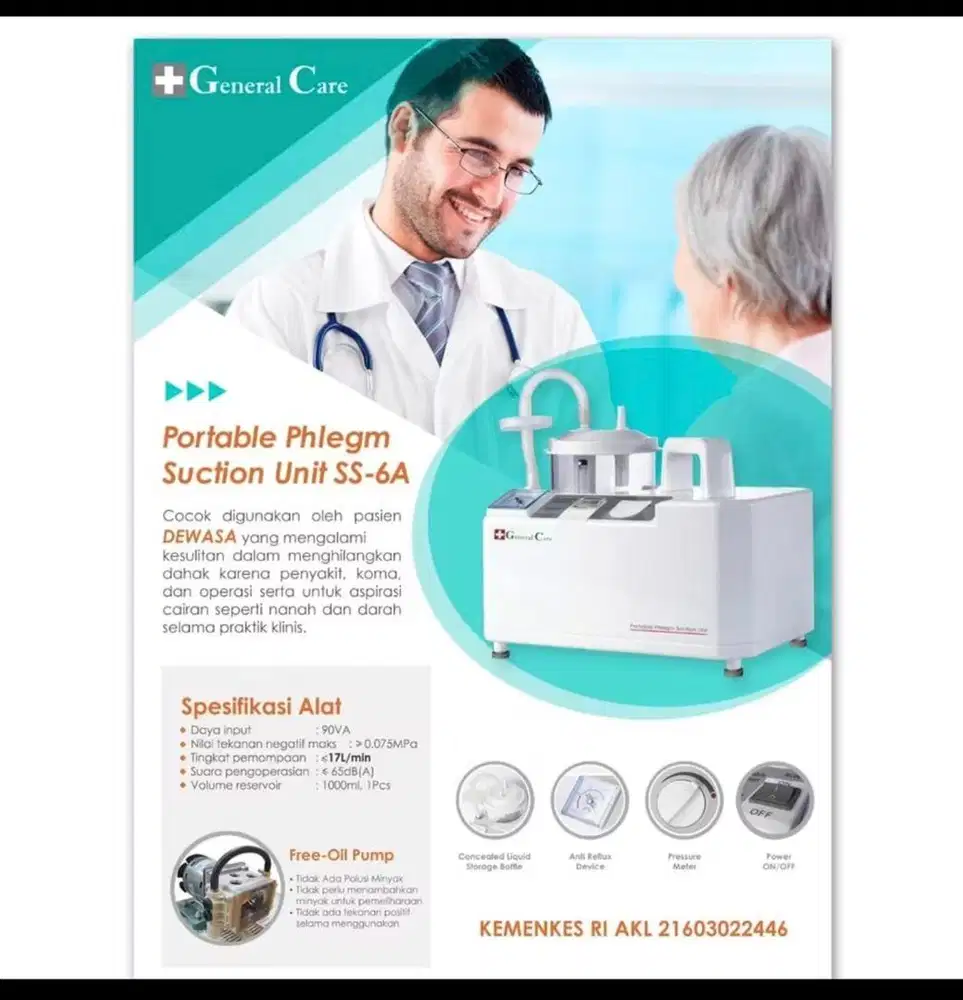 Jual alat sedot dahak merk general care