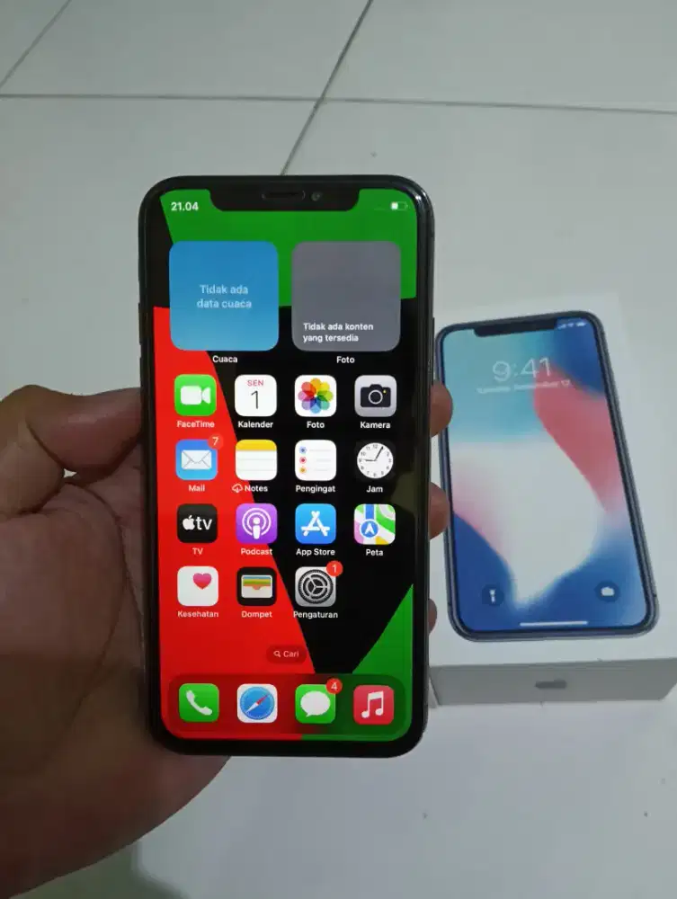 Iphone x 64gb all operator fullset