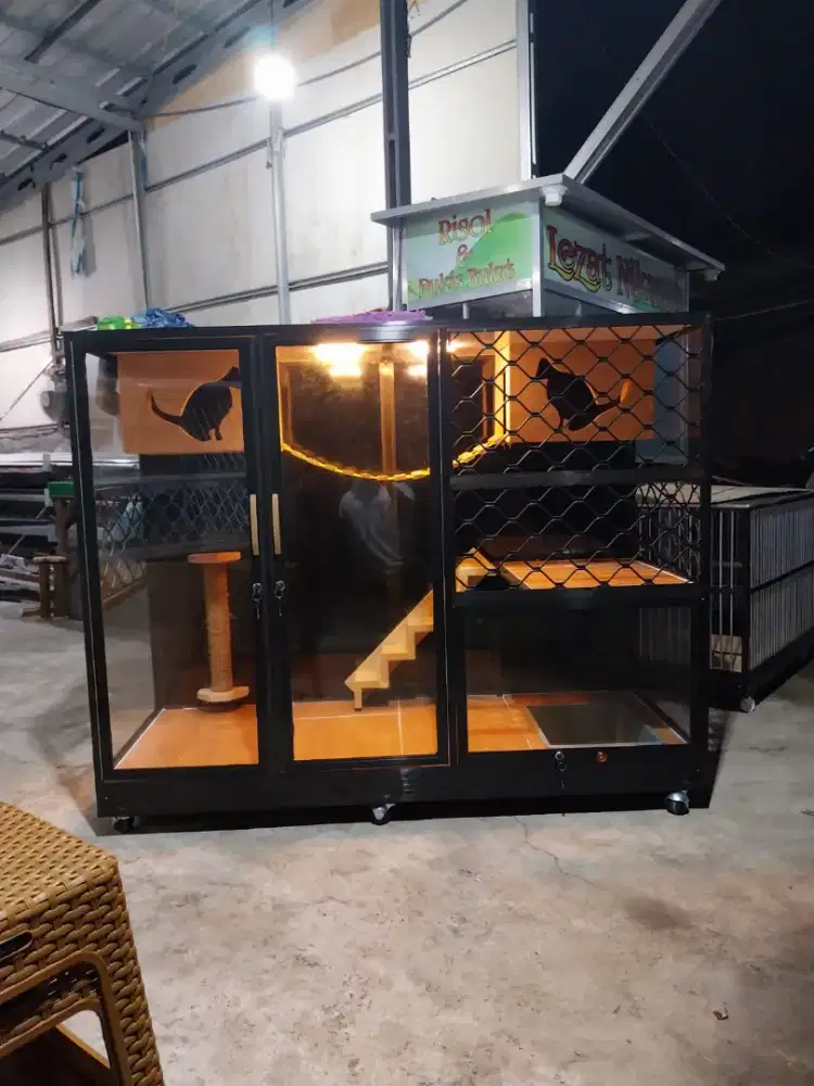 Kandang Kucing alumunium free ongkir