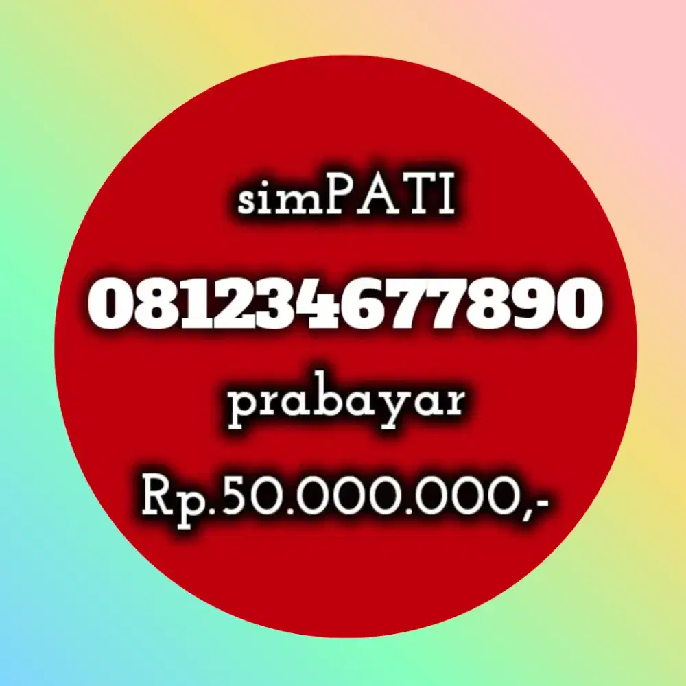 NOMOR CANTIK SIMPATI 34677890