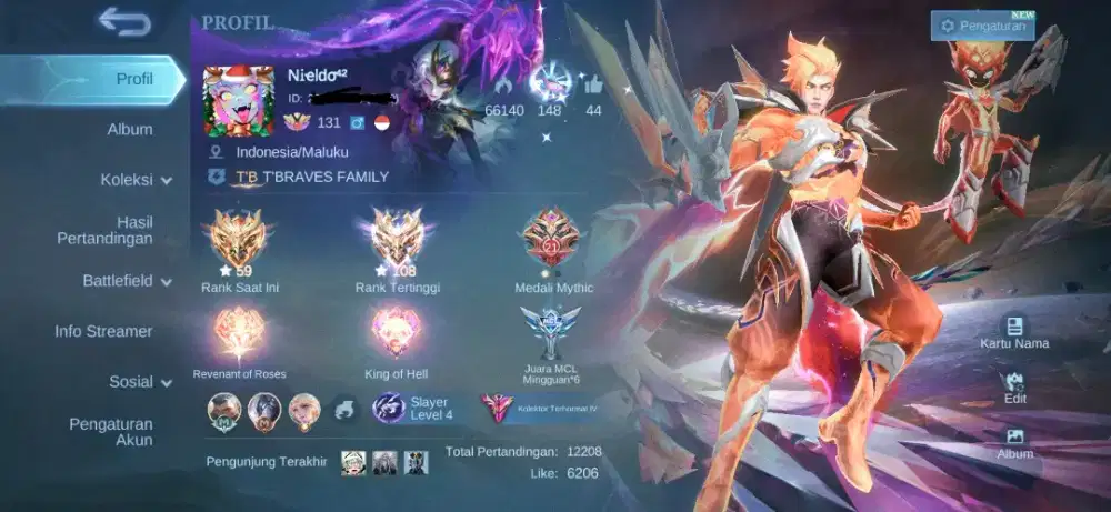 Jual Akun ML Pribadi