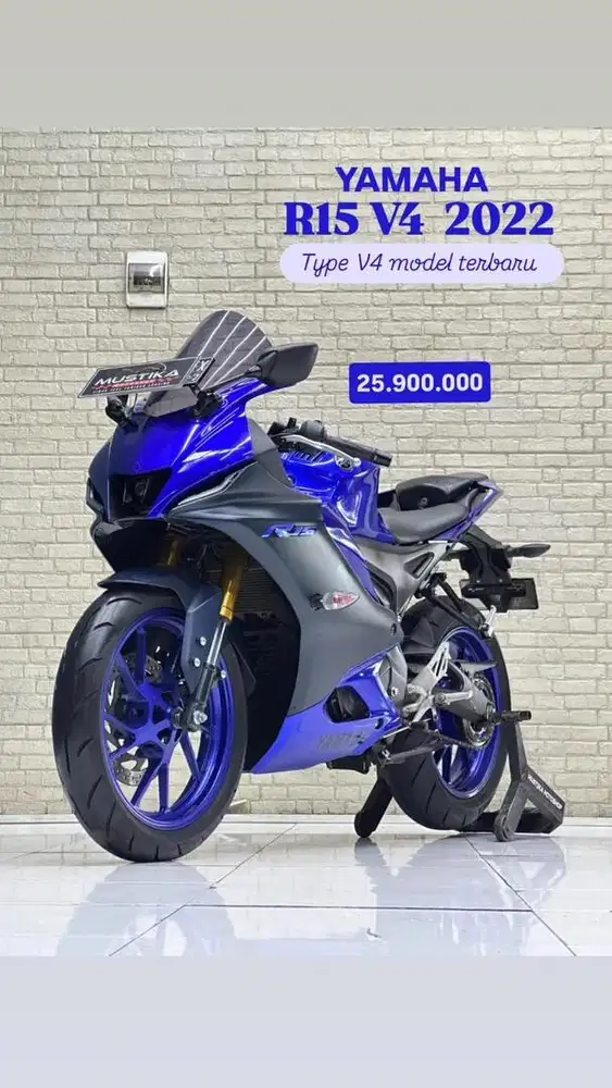 Yamaha R15 V4 2022 Nopol jatim kondisi mulus like new - Zaki Mustika
