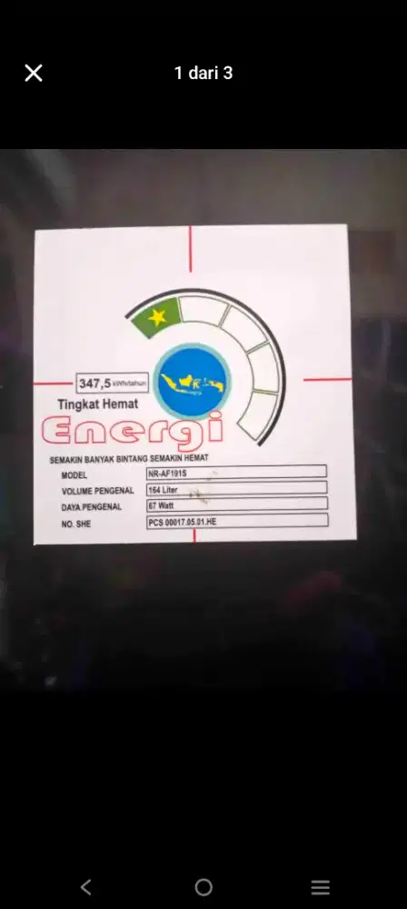 Jual kulkas panasonic 1 pintu