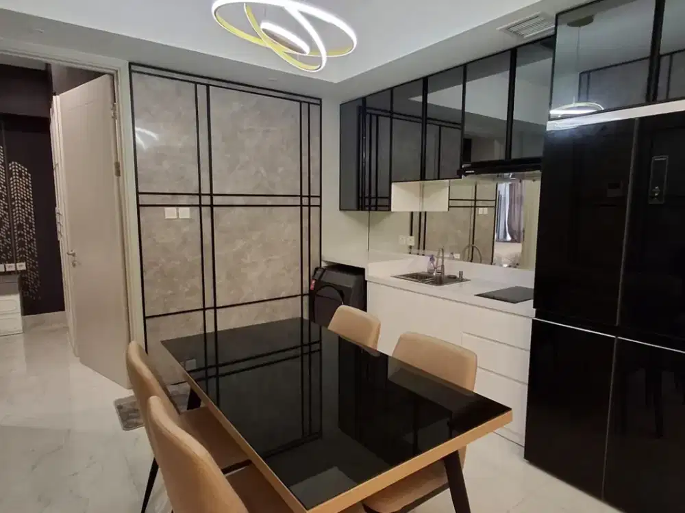 Disewakan Apartemen Laviz 2BR LT27 View City Luas 67m2 Minimalis Full Furnish Connect Pakuwon Mall Surabaya Barat