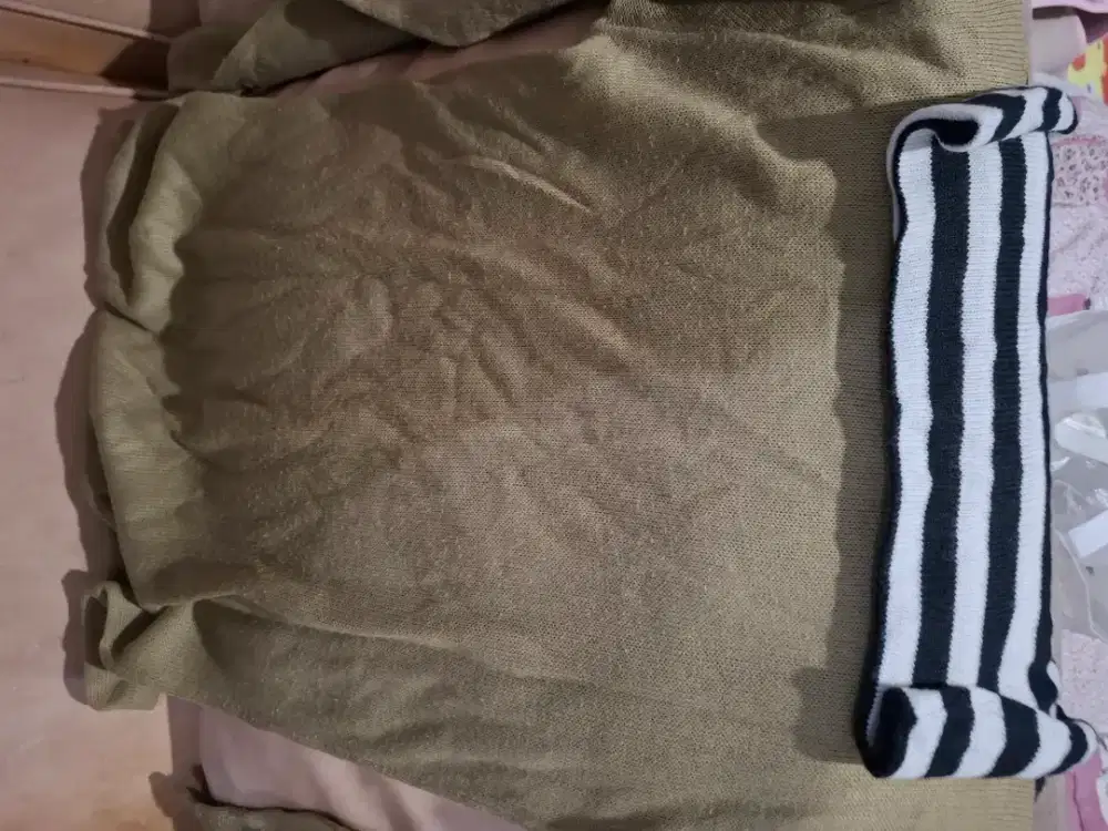 Baju atasan kerah lebar 2in1