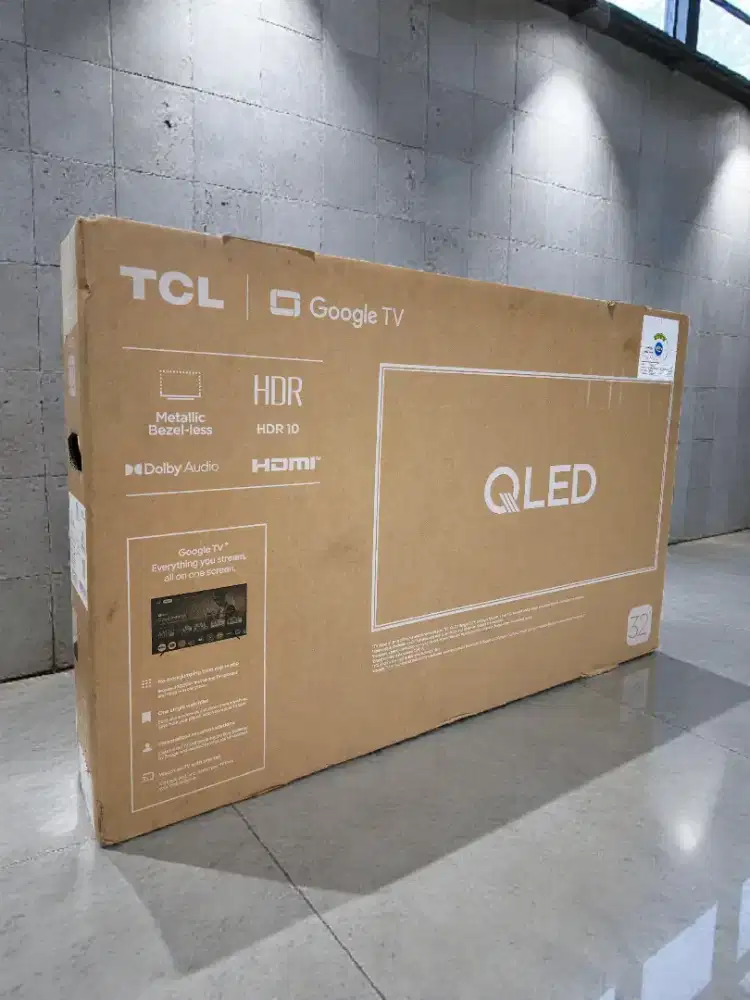 TV TCL QLED GoogleTV 32inci - baru segel