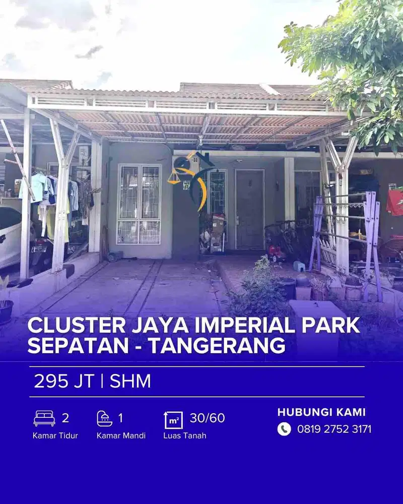 DI JUAL RUMAH VIA CESSIE - CLUSTER IMPERIAL PARK - TANGERANG)
