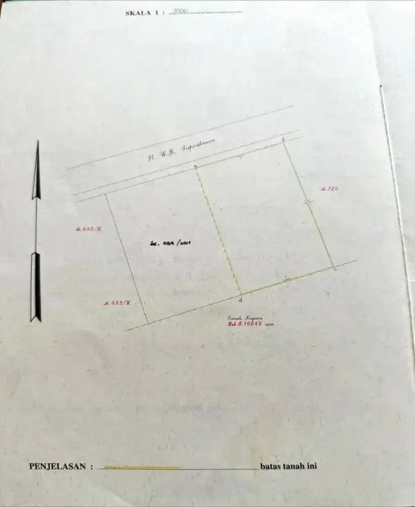 Disewakan WR Supratman Surabaya Pusat, Langka & Murah 700jt/thn