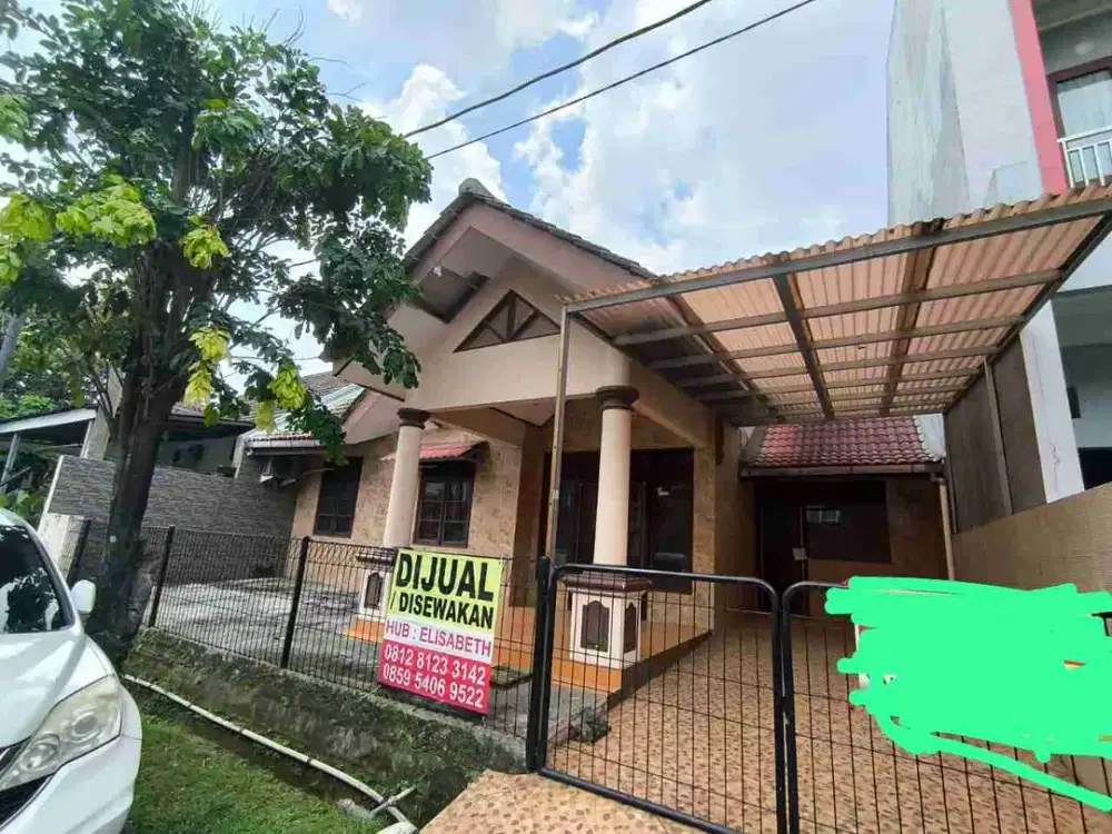 Disewakan/Dijual rumah siap huni di Perumahan Kemang Pratama 2 Bekasi, dekat sekolah, toll, supermarket, tempat ibadah dll