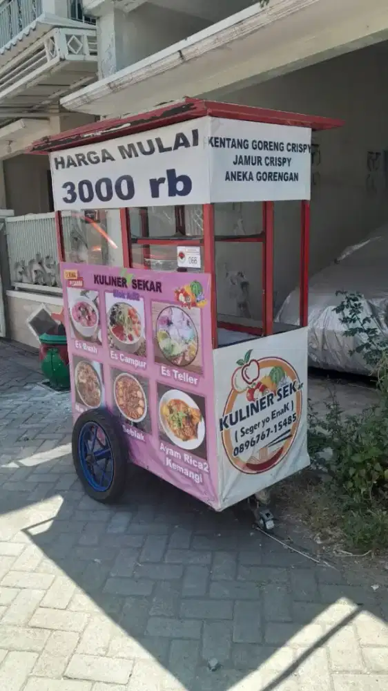 Jual Rombong Gerobak Siap Pakai