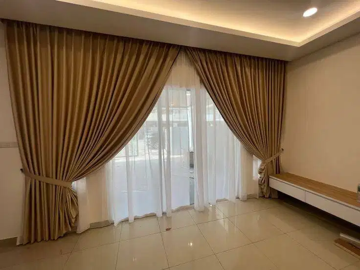 Cod Tirai Gorden Jendela Gordyn Mewah Hordeng Model Terbaru Murah