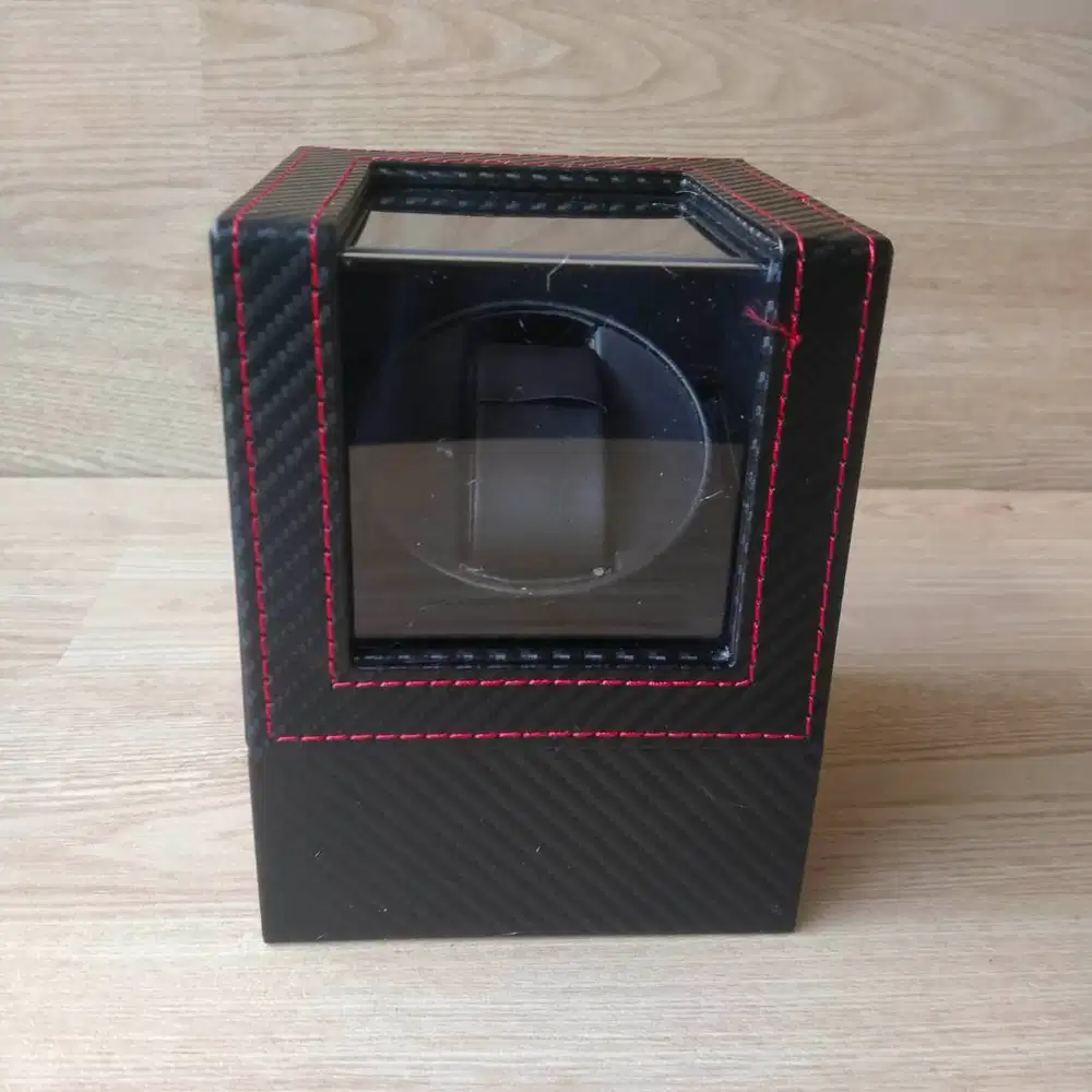 Watch Winder Single Slot Carbon Fiber – Pemutar Jam Automatic Motor