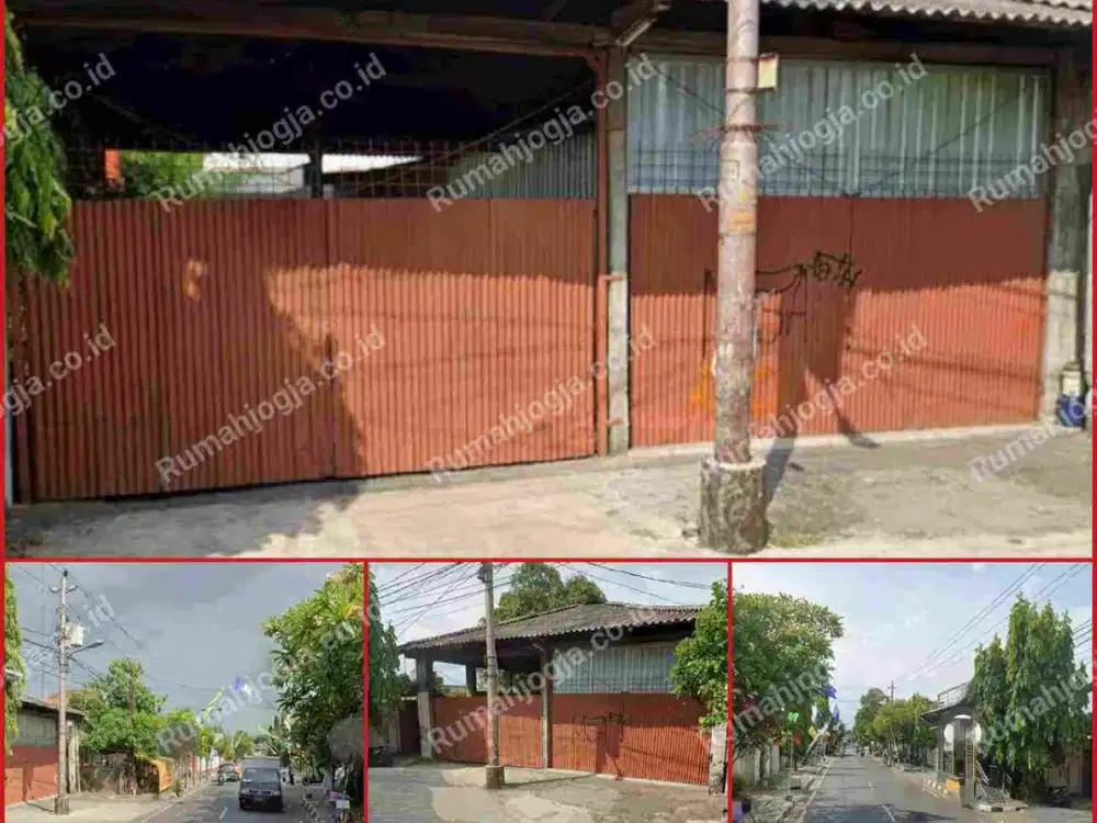 tanah pinggir jalan besar area kotagede pusat kota