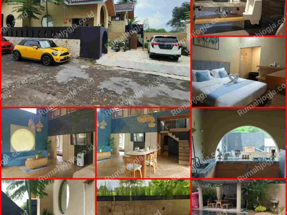 Rumah villa sangat nyaman dan sgrategis kolam renang jakal KM 10