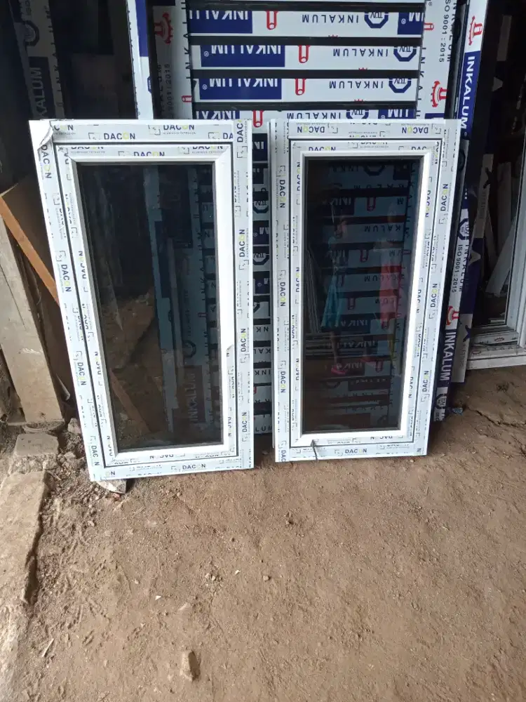Jual kusen pintu satu dan pintu dua dari bahan aluminium dan kayu