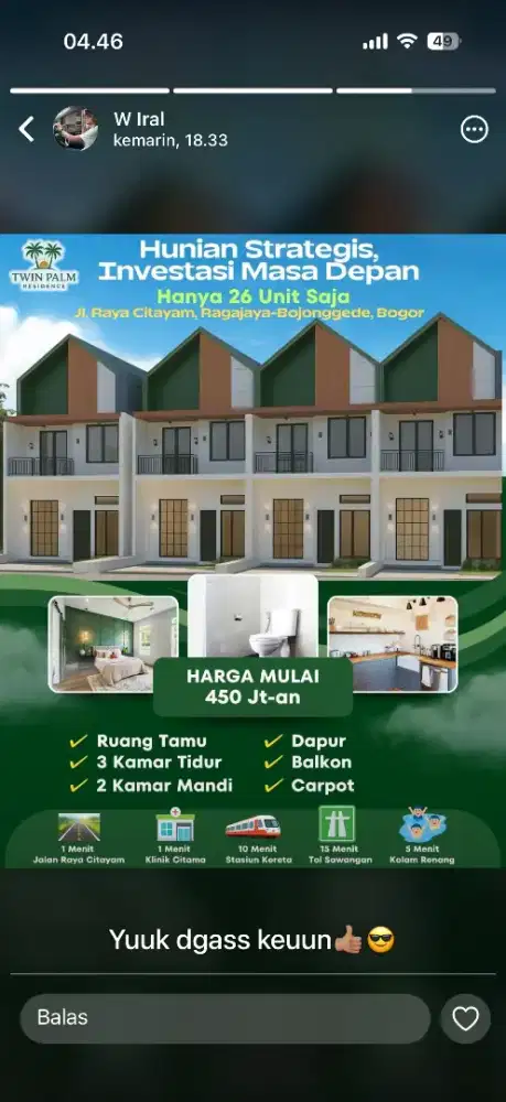 Rumah idaman twin palm