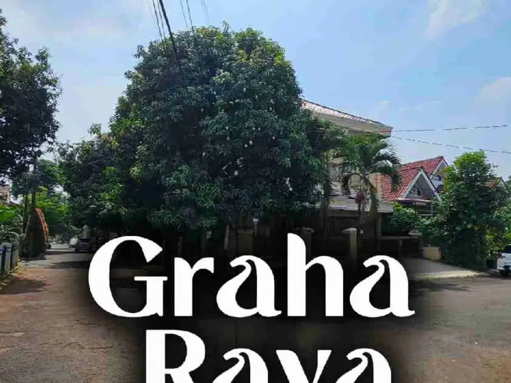 dijual rumah hoek row jalan boulevard  di graha raya