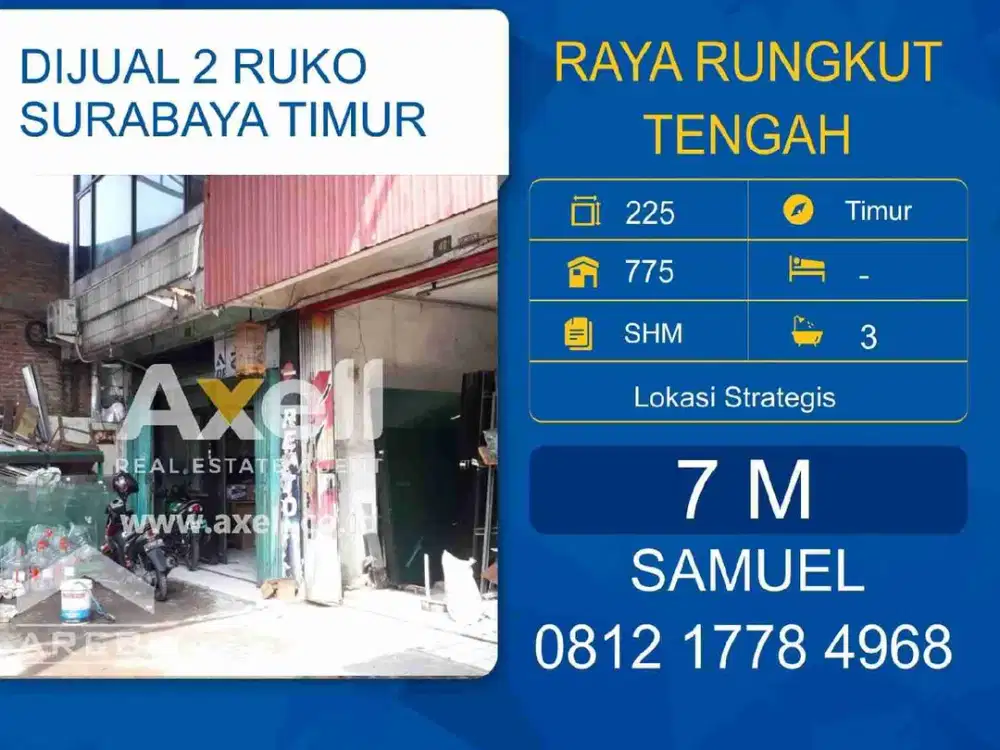 Ruko 2 Jejer Rungkut Dijual