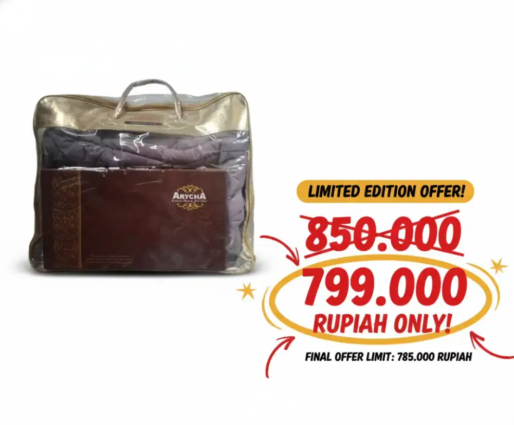 ‼️DIJUAL CEPAT‼️ Bed Cover Set ARYCHA King Size ‼️EDISI TERBATAS‼️