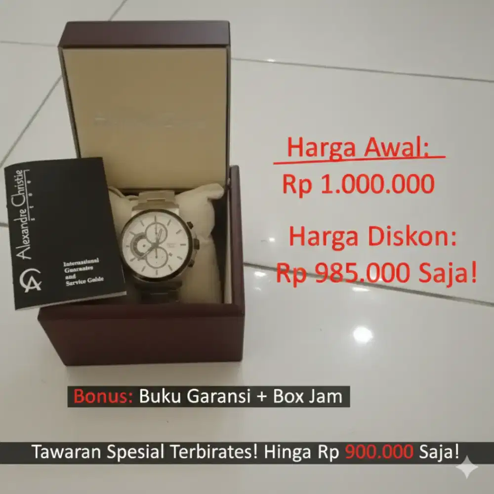 ‼️DIJUAL CEPAT DAN TERBATAS‼️Jam Tangan Alexandre Christie AC6350