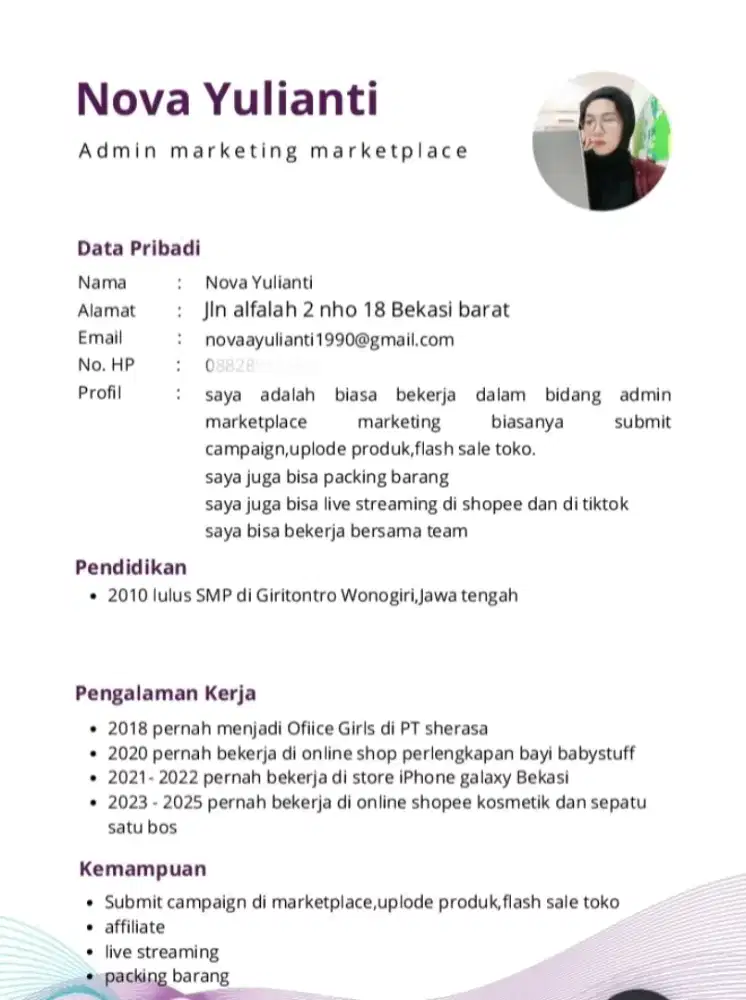 Info loker dong sesuai jobdest