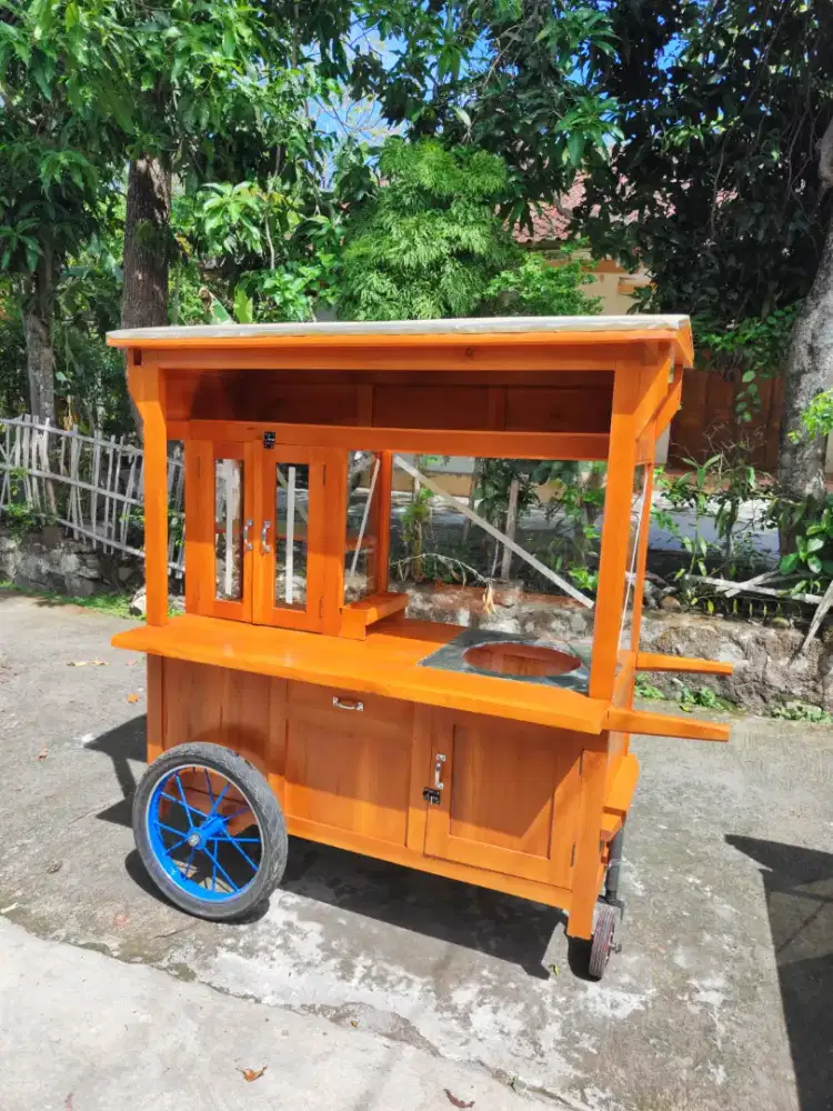 Gerobak Angkringan Bakso Mie Ayam PeceL Bubur Sate Martabak Ronde dlL